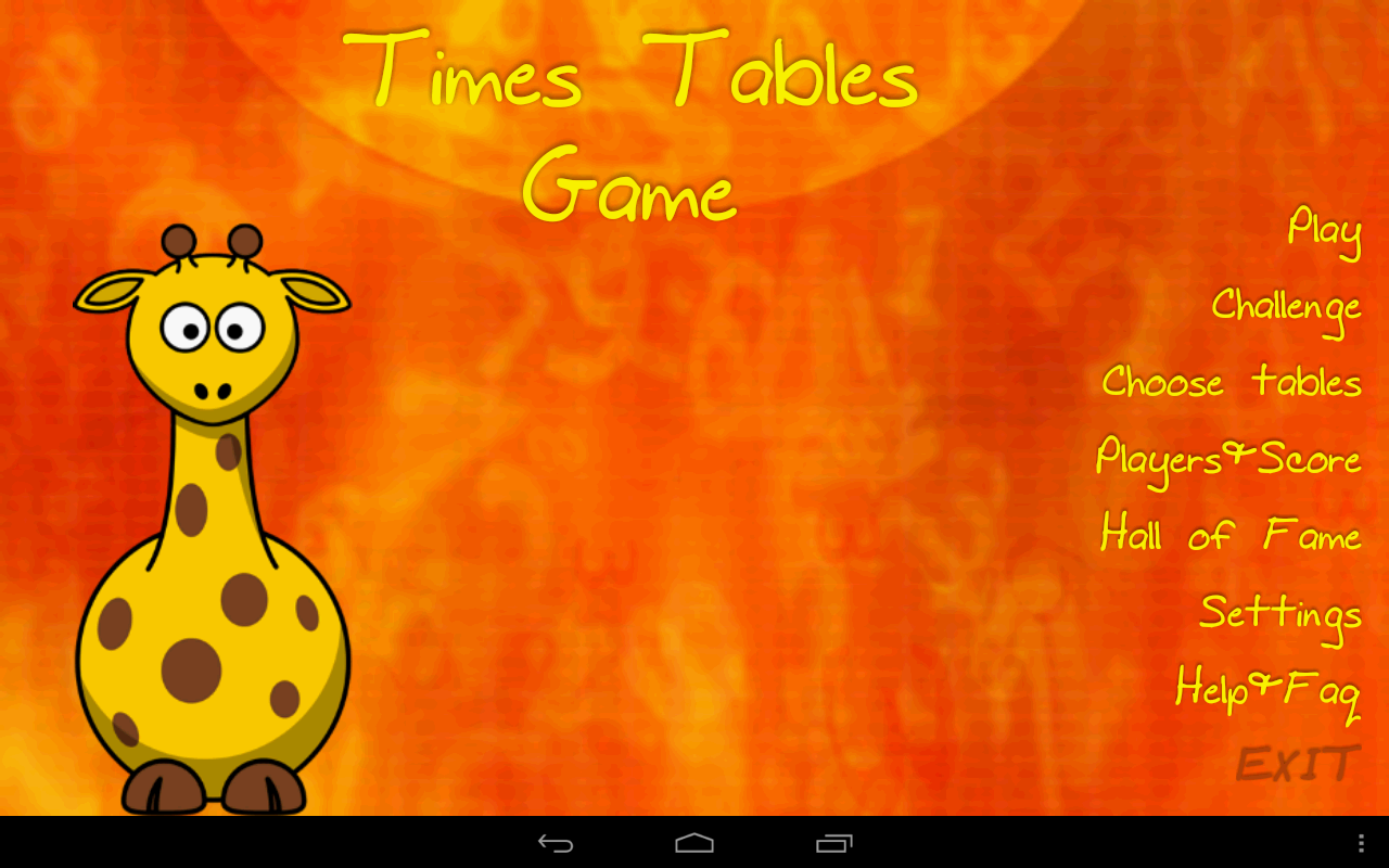 Times Tables Game Free Download